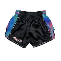 ARWUT - 'Illusion' Muay Thai Shorts - Black/Blue - Extra Extra Small