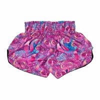 ARWUT - 'Psychedelic Trippy Shrooms' Muay Thai Shorts - Extra Extra Small