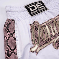 DANGER - Wild Line Muay Thai Shorts - White/Pink - Extra Small