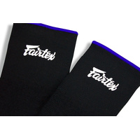 FAIRTEX - Ankle Support Guards (AS1) - Black W/Blue Piping