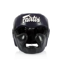 FAIRTEX - Diagonal Vision Sparring Headguard/Lace Up (HG13) - Black/Small