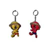 Keyring - Mini Muay Thai Man - Blue