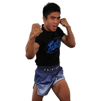 FAIRTEX - T Shirt (TST148) - Black/Blue - Small