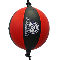 PUNCH - 10" Urban Leather Floor to Ceiling Ball - Black/White - 10" 