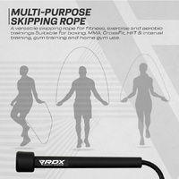 RDX - PVC Speed Skipping Rope - Black