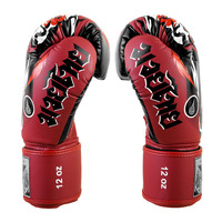 TUFF - Tiger Boxing Gloves - Red/12oz