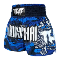 TUFF - Blue Camouflage Thai Boxing Shorts - Large