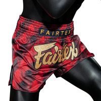 FAIRTEX - "Stealth" Red Muay Thai Shorts (BS1919) - Small