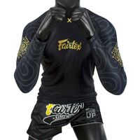 FAIRTEX 'Ninlapat' Black Rash Guard (RG6) - Extra Large 