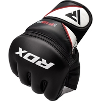 RDX - Leather Training MMA Gloves - Black/Extra Small