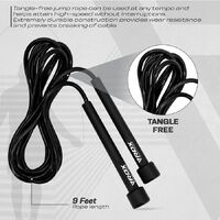 RDX - PVC Speed Skipping Rope - Black