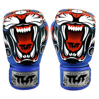 TUFF - Tiger Boxing Gloves - Blue/16oz