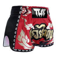 TUFF - Red Yantra Retro Muay Thai Shorts - Small