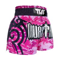 TUFF - Pink Camouflage Thai Boxing Shorts - Large