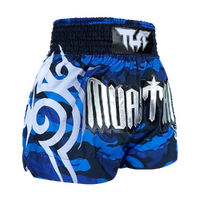 TUFF - Blue Camouflage Thai Boxing Shorts - Large