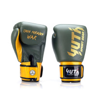 YUTH - Gold Line Boxing Gloves - Army Green/10oz