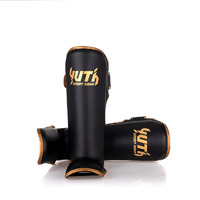 YUTH - Gold Line Shin Guards - Army Green/Gold - Medium