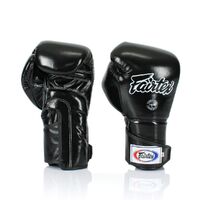 FAIRTEX - Angular Full Wrist Closure Sparring Gloves (BGV6) - Black/12oz