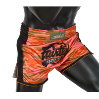 FAIRTEX - Orange Camo Slim Cut Muay Thai Boxing Shorts (BS1711) - Small