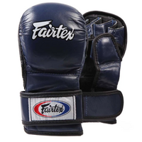 FAIRTEX - Double Wrist Wrap Closure MMA Sparrring Gloves (FGV15) - Blue/Small