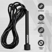 RDX - PVC Speed Skipping Rope - Black