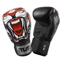 TUFF - Tiger Boxing Gloves - Black/10oz