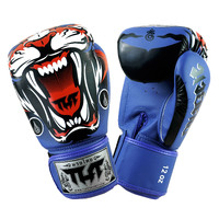 TUFF - Tiger Boxing Gloves - Blue/16oz