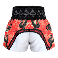 TUFF - Red Dragon King Thai Boxing Shorts - Medium