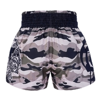 TUFF - Grey Camouflage Thai Boxing Shorts - Small