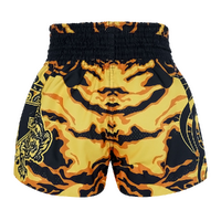 TUFF - Yellow Camouflage Thai Boxing Shorts - Extra Extra Small