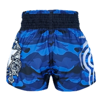 TUFF - Blue Camouflage Thai Boxing Shorts - Large