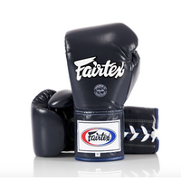 FAIRTEX - Professional Leather/Lace Up Fight Gloves (BGL6) - Red/8oz