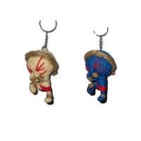 Keyring - Mini Muay Thai Man - Blue