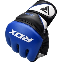 RDX - Leather Training MMA Gloves - Black/Extra Small