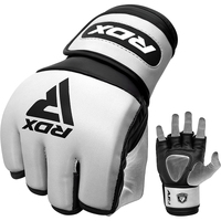 RDX - 4oz Open Thumb MMA Gloves - Black/Small