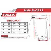 RDX - T15 MMA Shorts - Black/Extra Extra Large