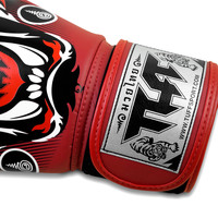 TUFF - Tiger Boxing Gloves - Red/12oz