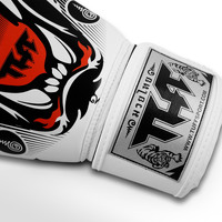 TUFF - Tiger Boxing Gloves - White/10oz