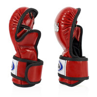 FAIRTEX - Double Wrist Wrap Closure MMA Sparrring Gloves (FGV15) - Blue/Small