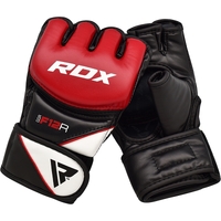 RDX - Leather Training MMA Gloves - Black/Extra Small