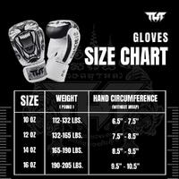 TUFF - Tiger Boxing Gloves - Blue/16oz