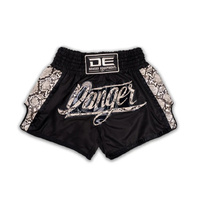 DANGER - Wild Line Muay Thai Shorts - Black/Yellow