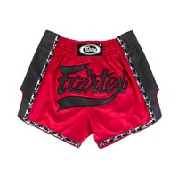 FAIRTEX Red Slim Cut Muay Thai Boxing Shorts (BS1703)