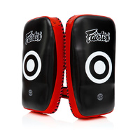 FAIRTEX - Standard Curved Thai Pads - Black/Red (KPLC2)