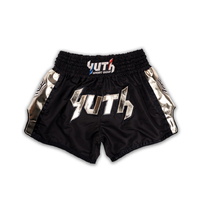 YUTH - Hologram Muay Thai Shorts - Black/Gold