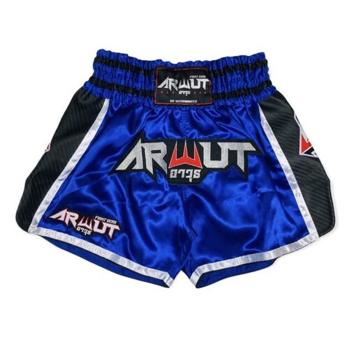 ARWUT - Carbon Edition Muay Thai Shorts - Blue/Black - Extra Extra Small