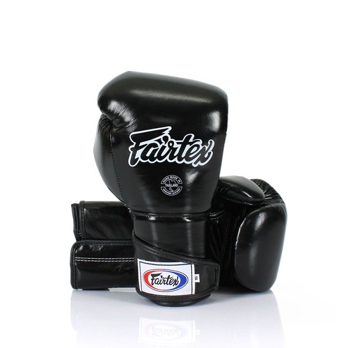 FAIRTEX - Angular Full Wrist Closure Sparring Gloves (BGV6) - Black/12oz