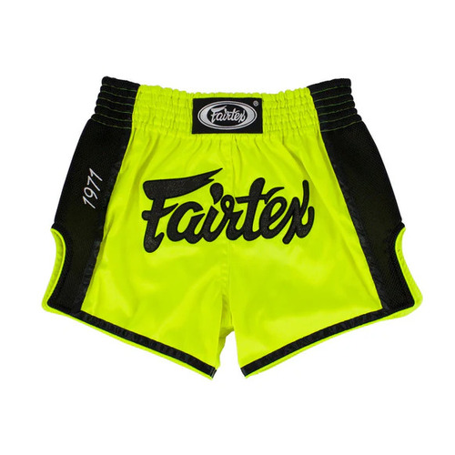 FAIRTEX - Lime Green Slim Cut Muay Thai Boxing Shorts (BS1706) - Small