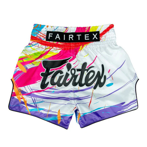 FAIRTEX - "World Music" White Muay Thai Shorts (BS1933) - Extra Small