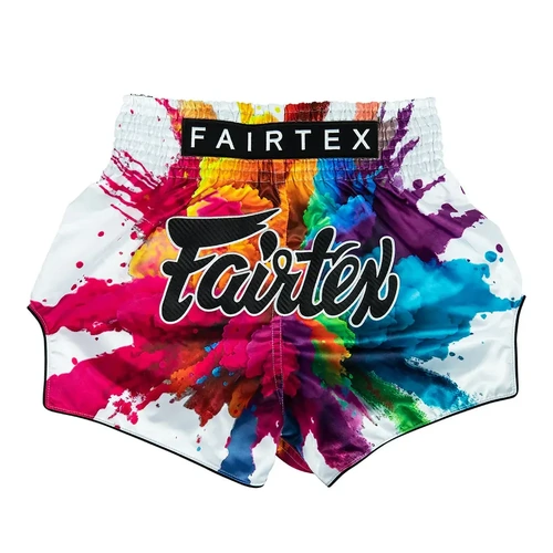 FAIRTEX - White Funky Soul Muay Thai Shorts (BS1939) - Small